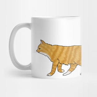 Fluffy orange cat Mug